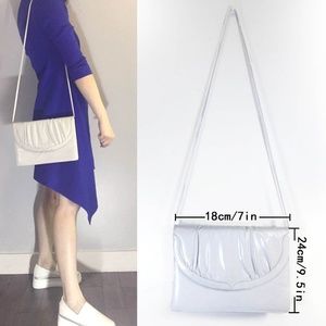 Women Bag Purse Vintage Ivory MASTERCRAFT Leather